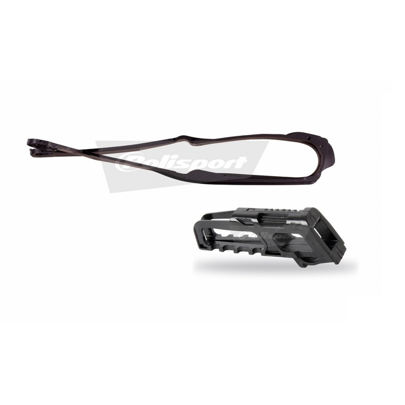 Sada vodítko řetězu / lízátko řetězu POLISPORT černý