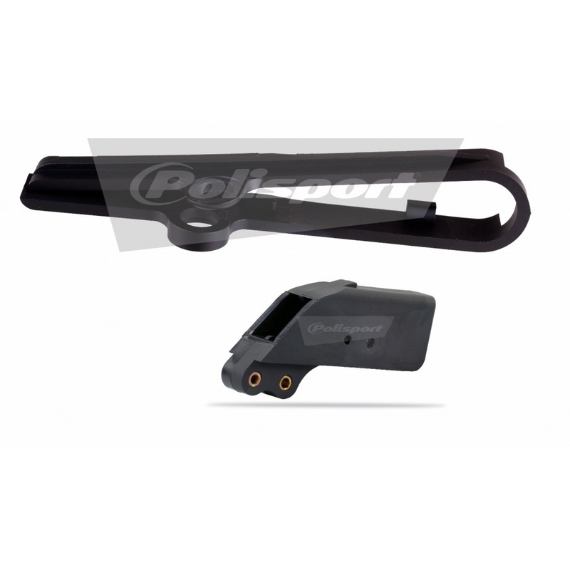 Sada vodítko řetězu / lízátko řetězu / lízátko řetězu (půlměsíc) POLISPORT černý