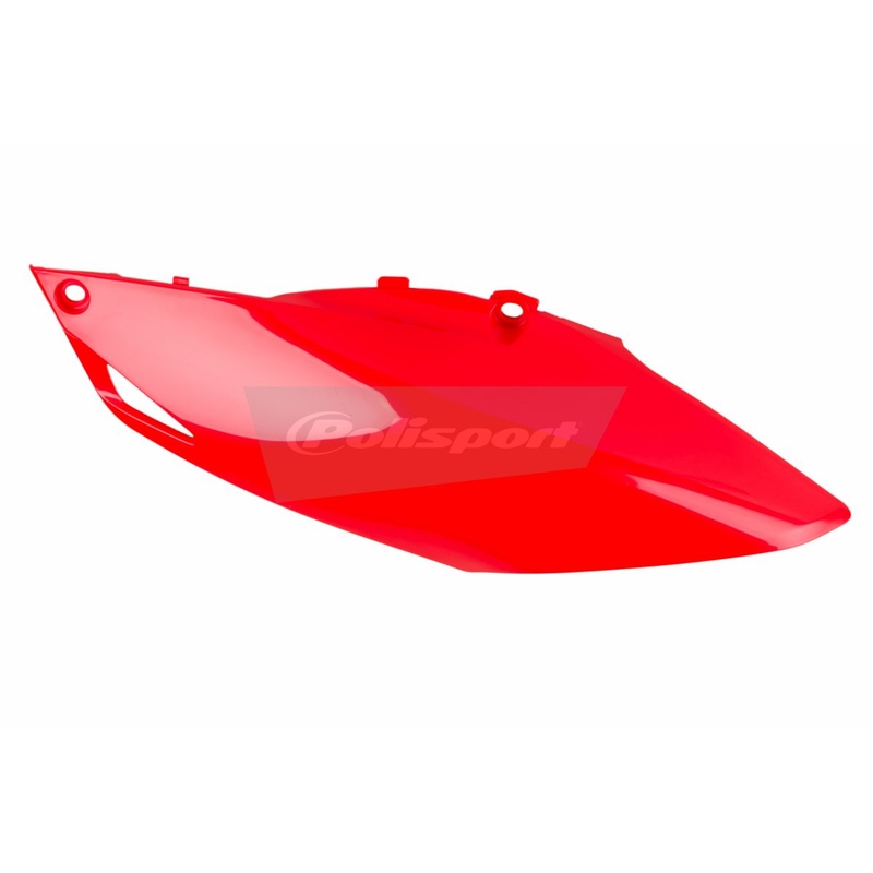 Boční číslové tabulky POLISPORT (pár) červená CR 04 pro HONDA CRF 450 R 2013-2016, HONDA CRF 250 R 2014-2017