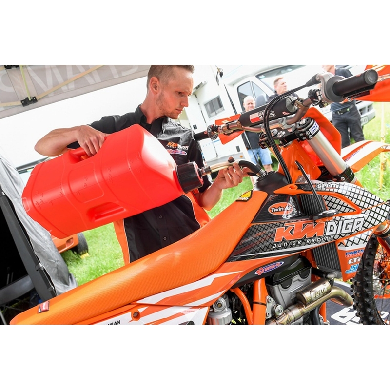 Kanystr POLISPORT PROOCTANE Průhledně červená