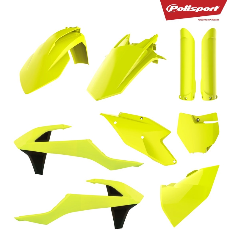 Sada plastů POLISPORT neonově žlutá