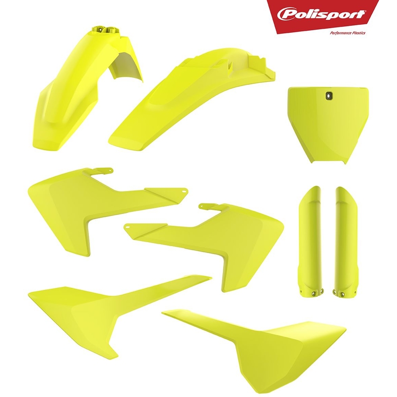 Sada plastů POLISPORT neonově žlutá