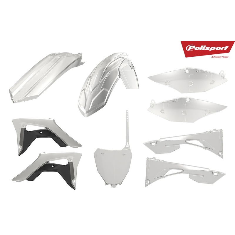Sada plastů POLISPORT průhledná 99 pro HONDA CRF 450 R 2017-2020, HONDA CRF 250 R 2018-2021