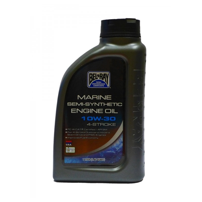 Motorový olej Bel-Ray MARINE SEMI-SYNTHETIC 4T 10W-30 1 l