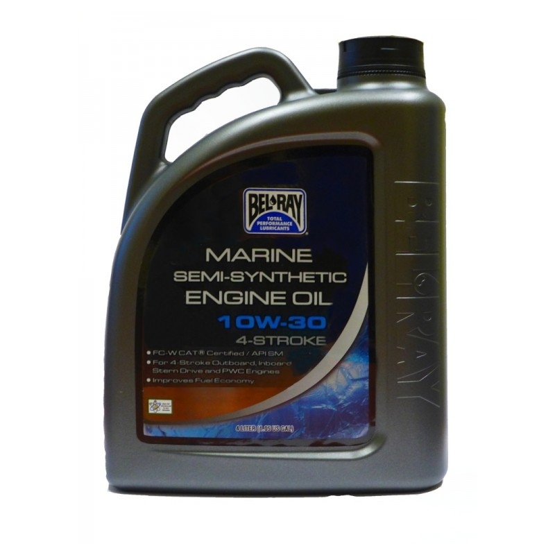 Motorový olej Bel-Ray MARINE SEMI-SYNTHETIC 4T 10W-30 4 l výprodej