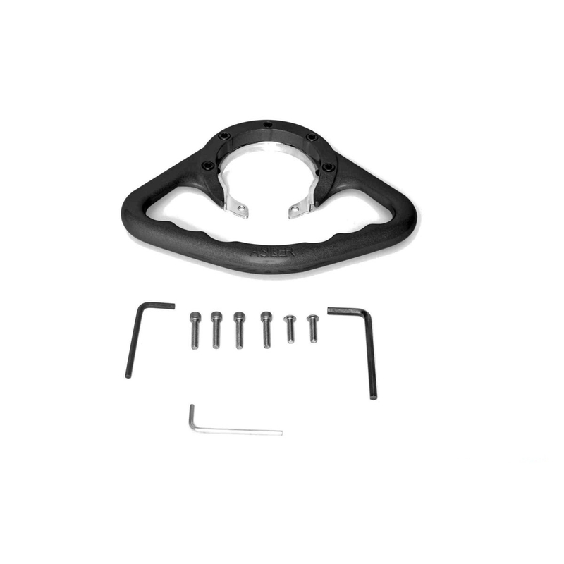 Držáky (madla) pro spolujezdce PUIG černý pro KAWASAKI Ninja 250 R 2008-2012, KAWASAKI EX Ninja 300 2013-2015