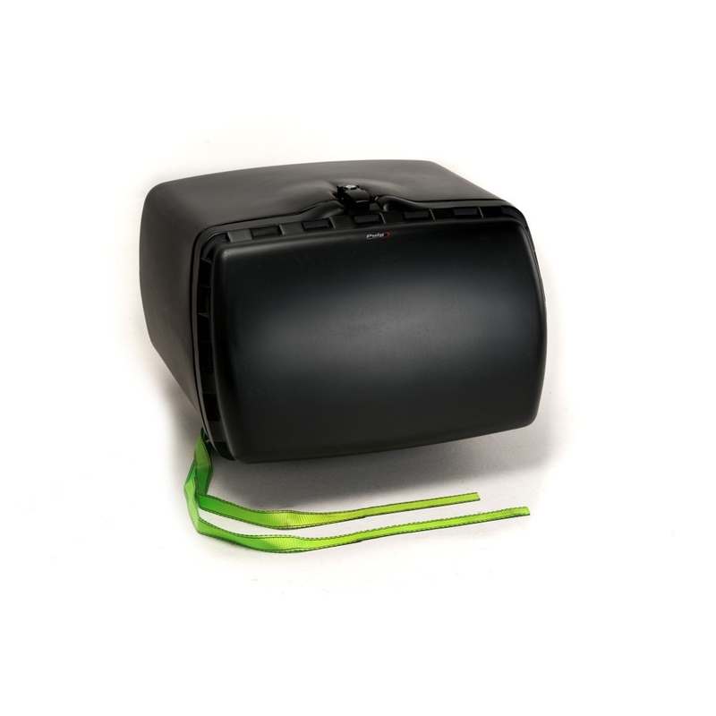 Vrchní kufr PUIG MAXI BOX černý with lock and attached with straps