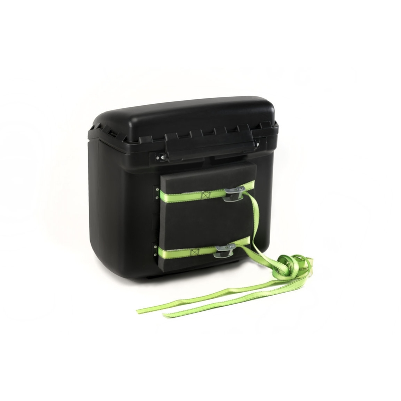 Vrchní kufr PUIG MAXI BOX černý with lock and attached with straps