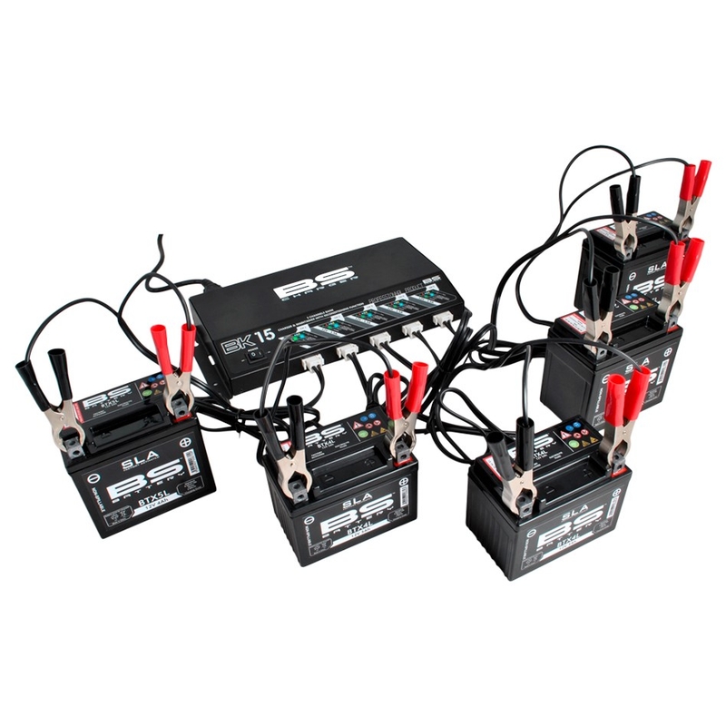Profesionální nabíječka pro 5 baterií BS-BATTERY 5 Bank charger 12V 5x1.5A