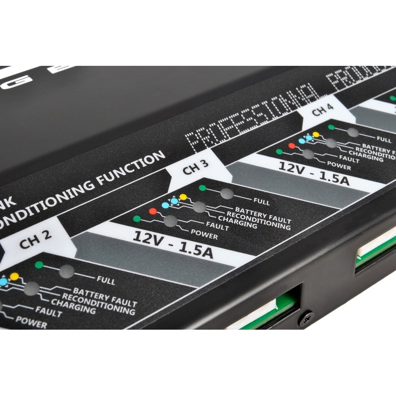 Profesionální nabíječka pro 5 baterií BS-BATTERY 5 Bank charger 12V 5x1.5A