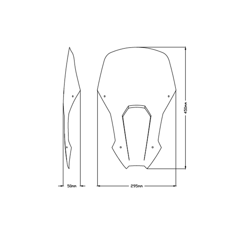 Plexi štít PUIG TOURING průhledný