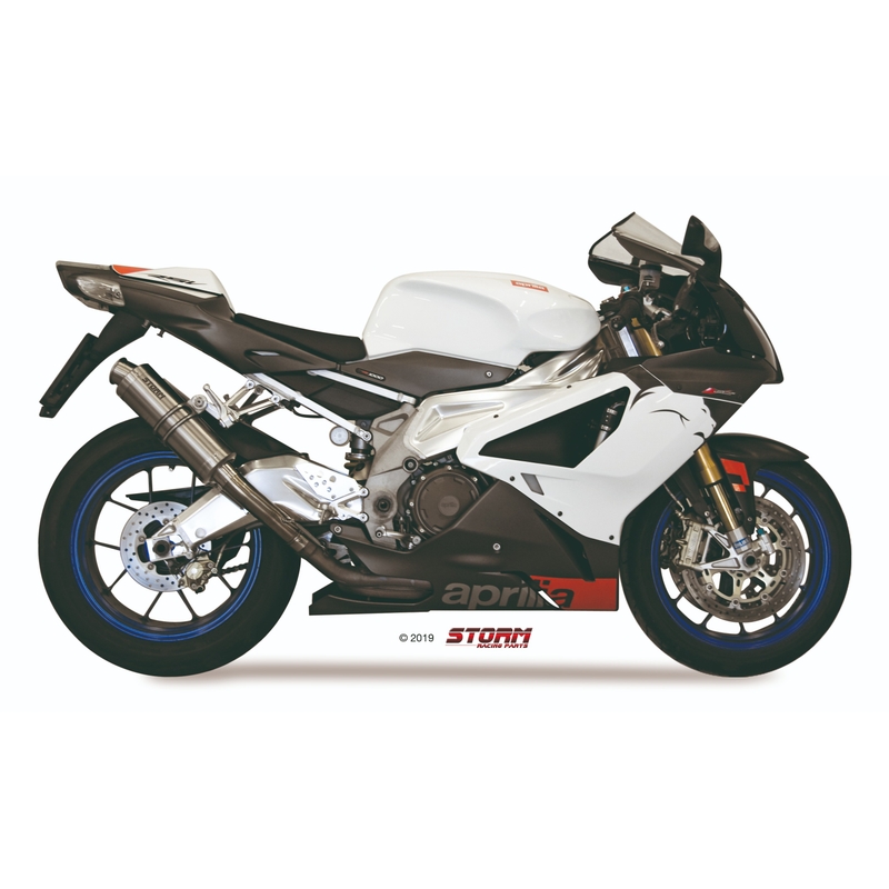 2 koncovky výfuku STORM GP Nerez