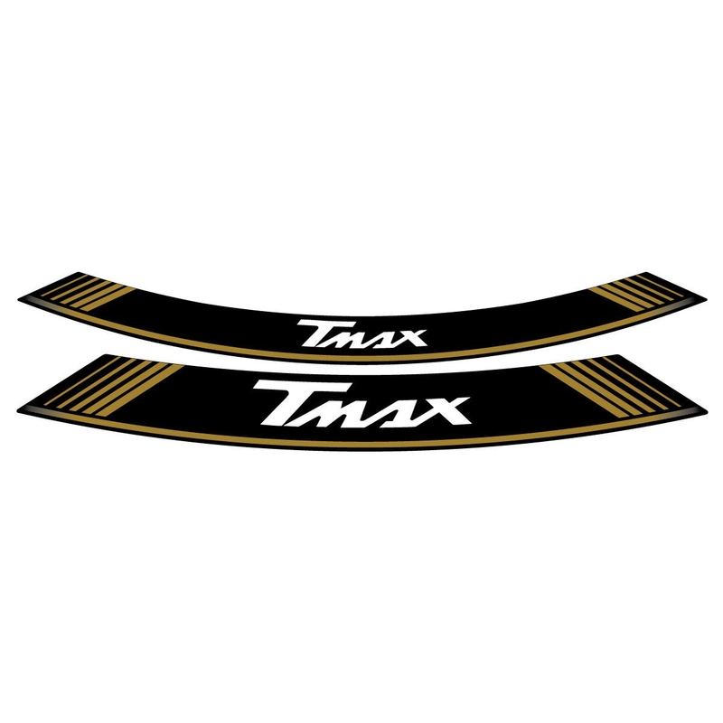 Linka na ráfek PUIG T-MAX zlatá linky na ráfek - sada 8ks pro YAMAHA XP 560 T-MAX 2020-2021