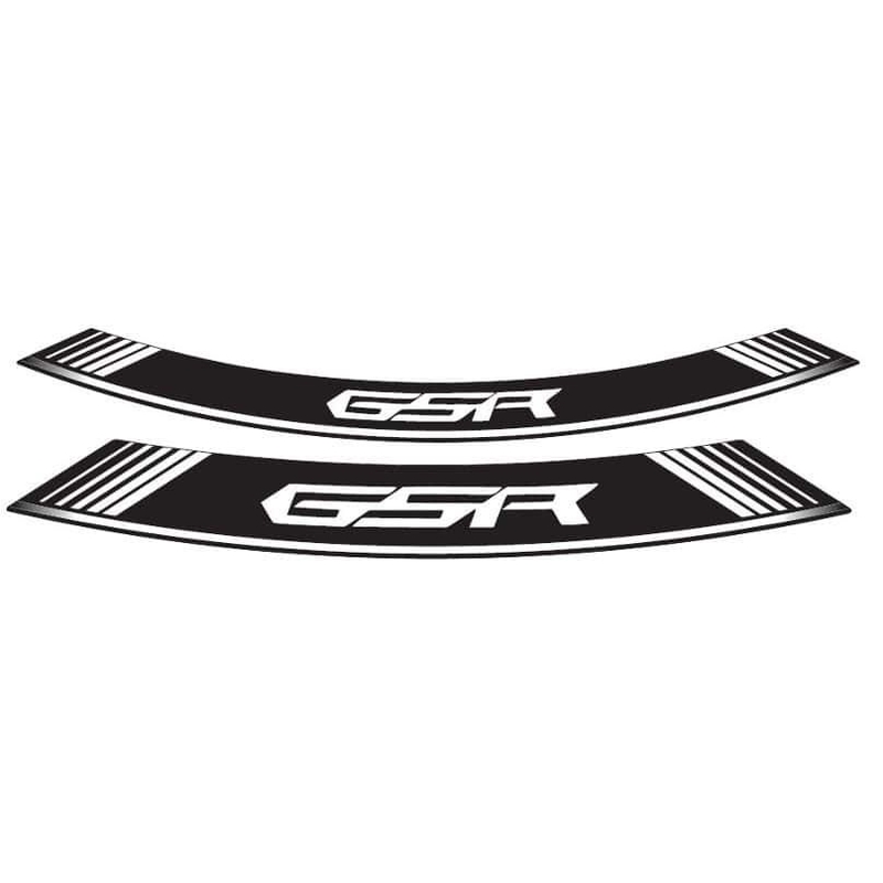 Linka na ráfek PUIG GSR bílá linky na ráfek - sada 8ks pro SUZUKI GSR 600 / A 2006-2011, SUZUKI GSR 750 2011-2017