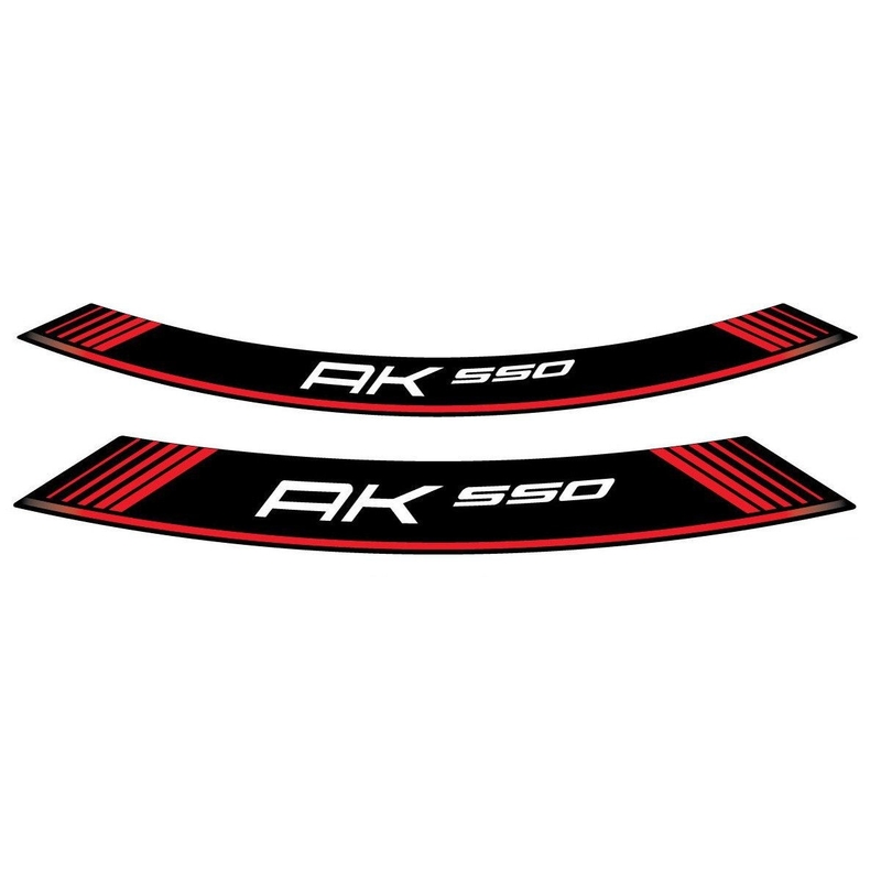 Linka na ráfek PUIG AK550 červená linky na ráfek - sada 8ks