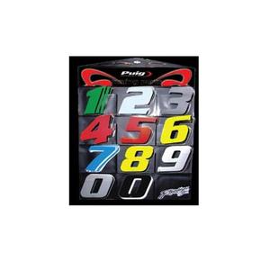 Samolepka PUIG NUMBER 0 4263B bílá 115mm (5 units)