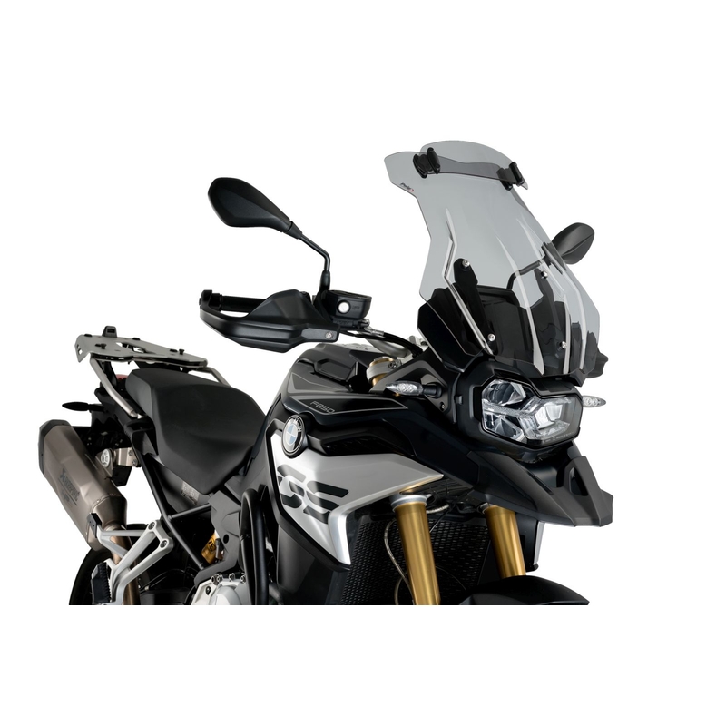 Plexi štít PUIG TOURING PLUS WITH VISOR kouřová