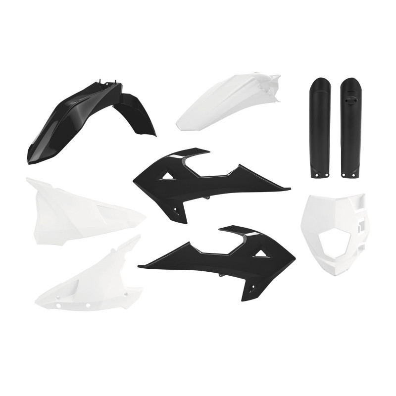 Sada plastů POLISPORT enduro Černo/bílý