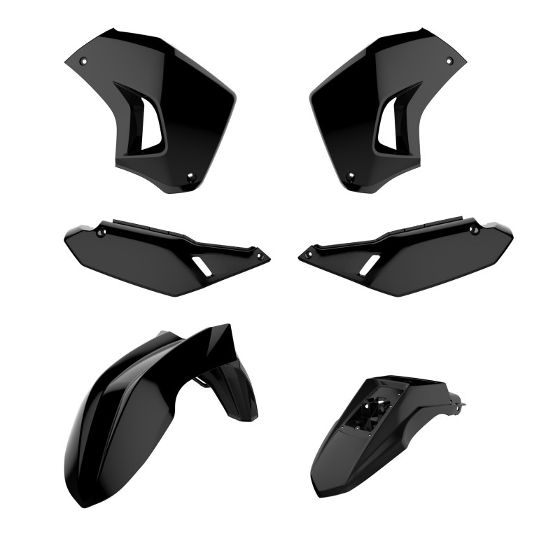 Sada plastů POLISPORT černá pro KAWASAKI KLR 650 2008-2018