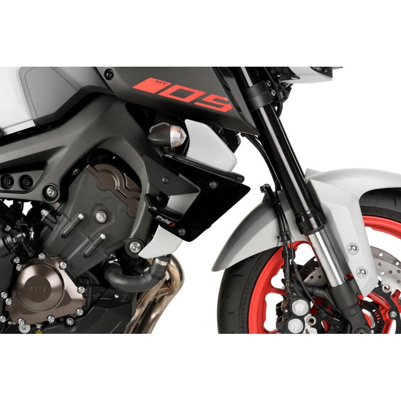 Boční spoilery PUIG DOWNFORCE černý pro YAMAHA MT-09 850 / 890 2017-2020