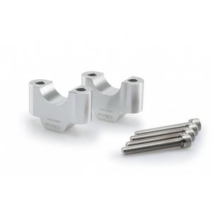Zvýšení řidítek PUIG 20309P stříbrná height 30mm, d 32mm