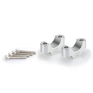 Zvýšení řidítek PUIG 20308P stříbrná height 20mm, d 32mm