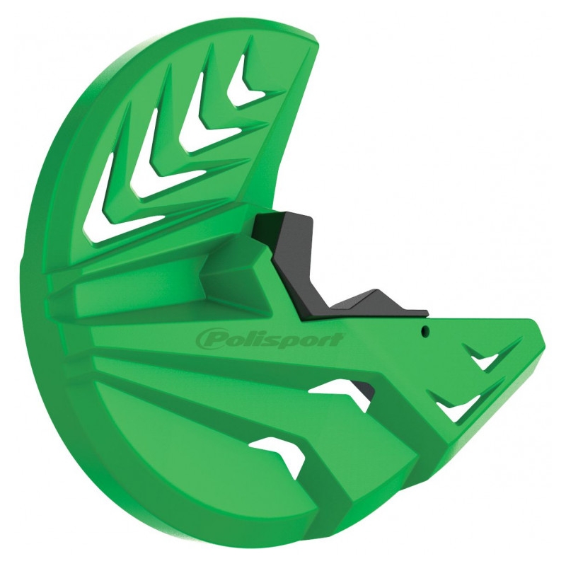 Spodní chránič vidlice a kotouče POLISPORT PERFORMANCE Černo/Zelený 05 pro KAWASAKI KX 250 (F) 4T 2021-2026, KAWASAKI KX 450 (F) 2019-2026