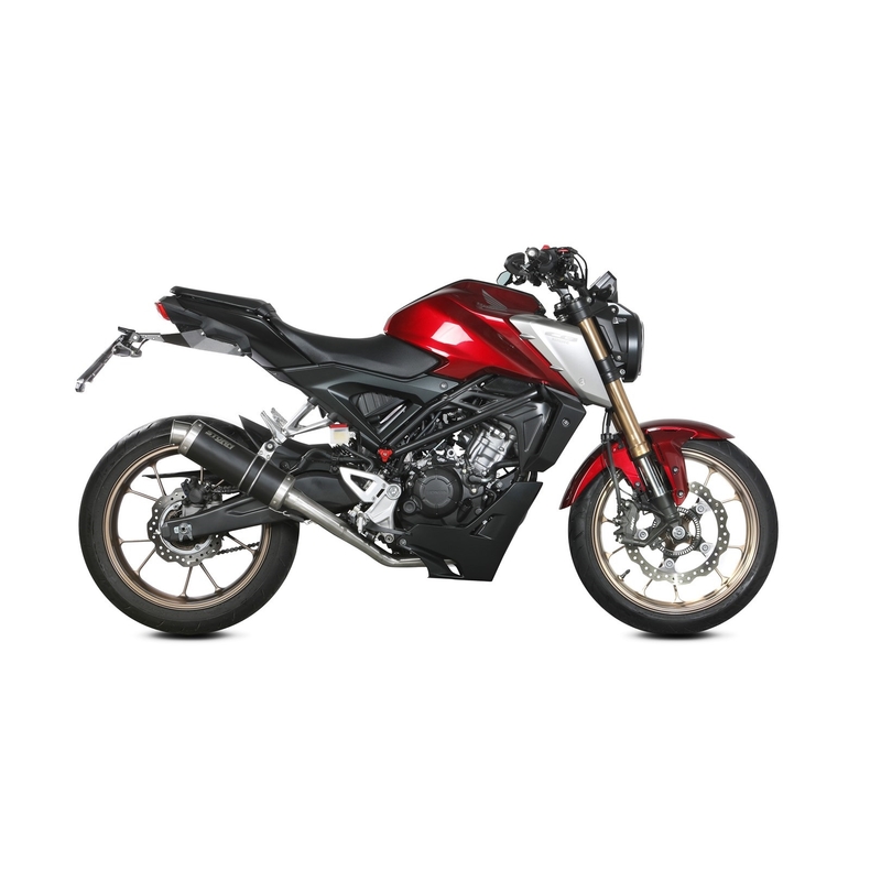 Výfuk kompletní 1x1 STORM GP černá pro HONDA CB 125 R 2021-2024