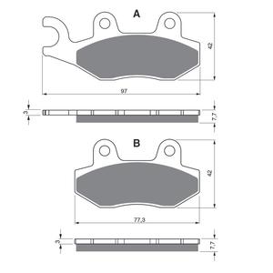 Brzdové destičky GOLDFREN 002 S33 OFF-ROAD FRONT