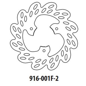 Brzdový kotouč GOLDFREN 916-001F-2 přední 190 mm