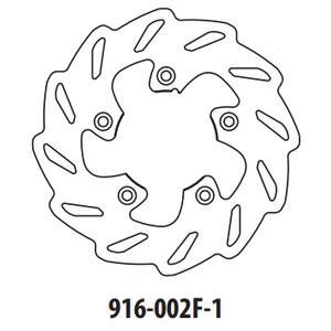 Brzdový kotouč GOLDFREN 916-002F-1 přední 173,5 mm