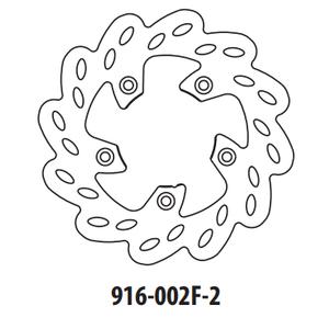 Brzdový kotouč GOLDFREN 916-002F-2 přední 173,5 mm