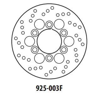Brzdový kotouč GOLDFREN 925-003F přední 180 mm