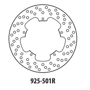 Brzdový kotouč GOLDFREN 925-501R zadní 240 mm