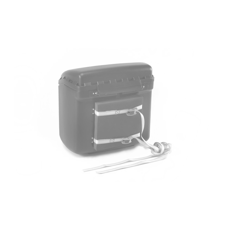 Vrchní kufr PUIG MAXI BOX bílá s uzamčením a připevněním pomocí popruhů
