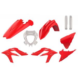 Sada plastů POLISPORT 91059 enduro Červeno/Bílé