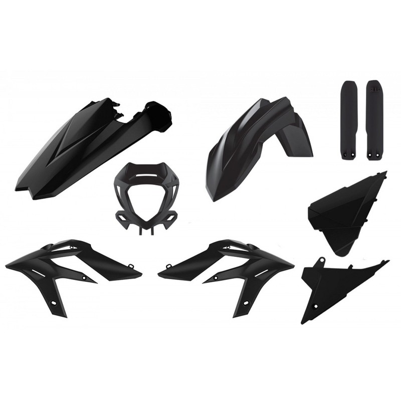 Sada plastů POLISPORT enduro černá pro BETA Xtrainer 250 2020-2022, BETA Xtrainer 300 2020-2022