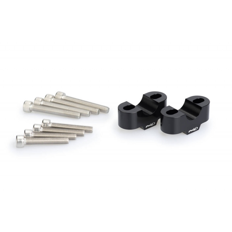 Zvýšení řidítek PUIG černý height 20mm, d 22mm