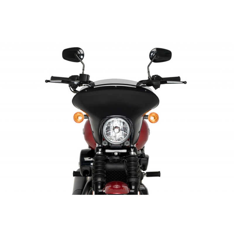 Plexi štít PUIG BATWING SML kouřová krátké pro HARLEY DAVIDSON XG 750 Street 2017-2020