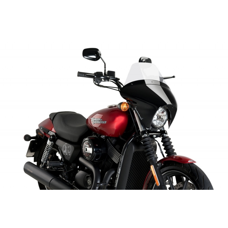 Plexi štít PUIG BATWING SML průhledná dlouhé pro HARLEY DAVIDSON XG 750 Street 2017-2020