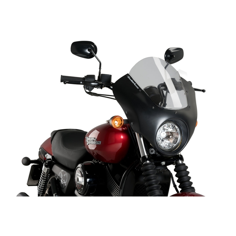 Plexi štít PUIG DARK NIGHT kouřové pro HARLEY DAVIDSON XG 750 Street 2017-2020