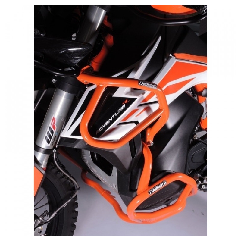 Ochranné rámy motoru RDMOTO oranžová vrchní a spodní