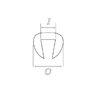 Edge trim PUIG 5590N černý nt:((O x I: 3 x 1,5 ))