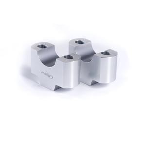 Zvýšení řidítek PUIG 3672P stříbrná height 30mm, d 22mm