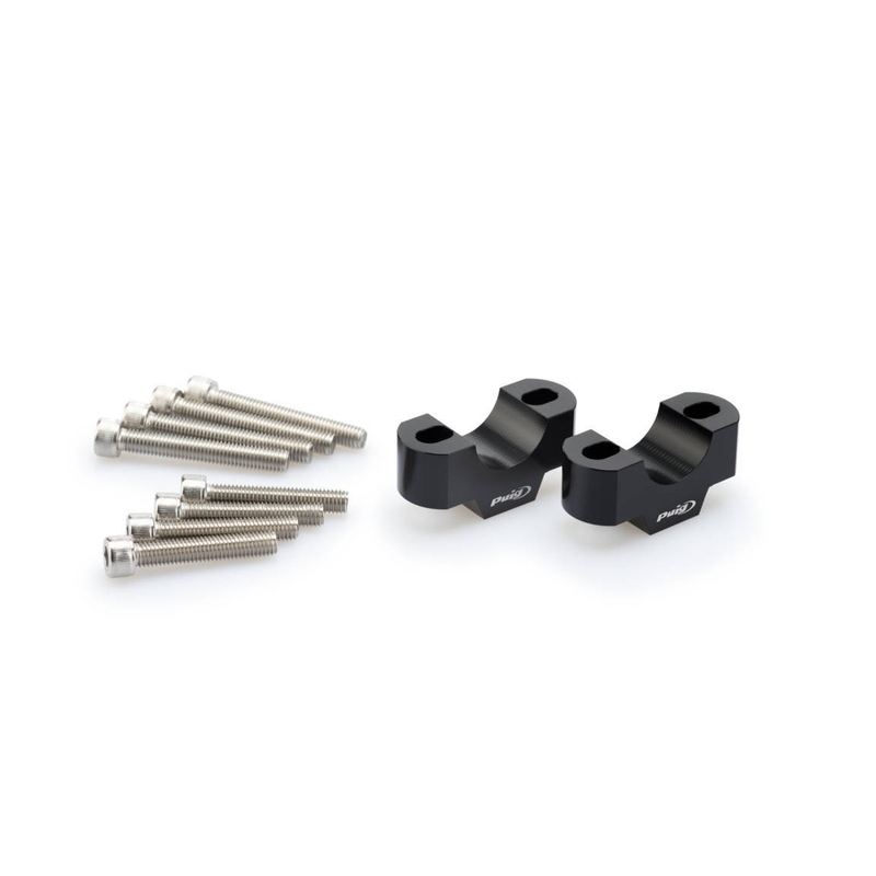 Zvýšení řidítek PUIG černý height 20mm, d 29mm