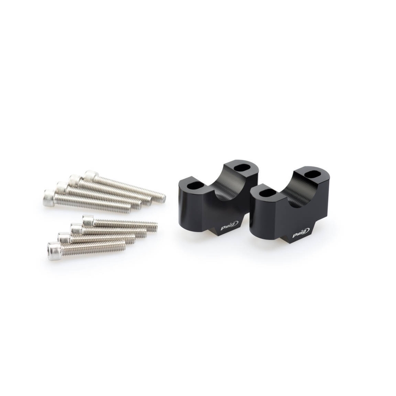 Zvýšení řidítek PUIG černý height 30mm, d 29mm