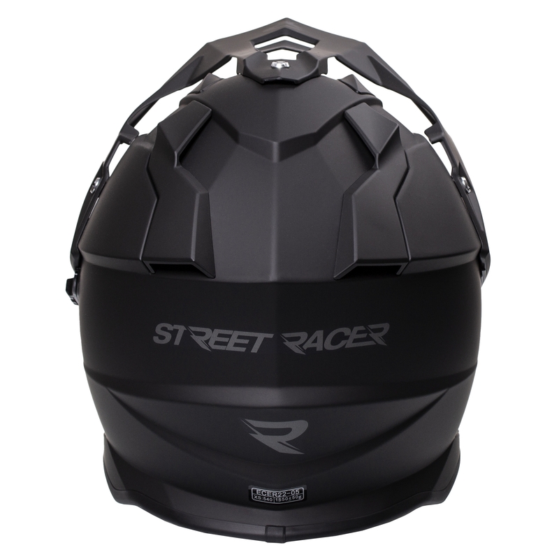 Enduro přilba Street Racer Tracker černá matná