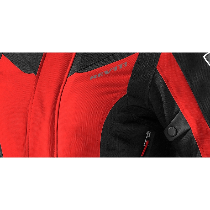 Dámská bunda na motorku Revit Voltiac červeno-černá výprodej