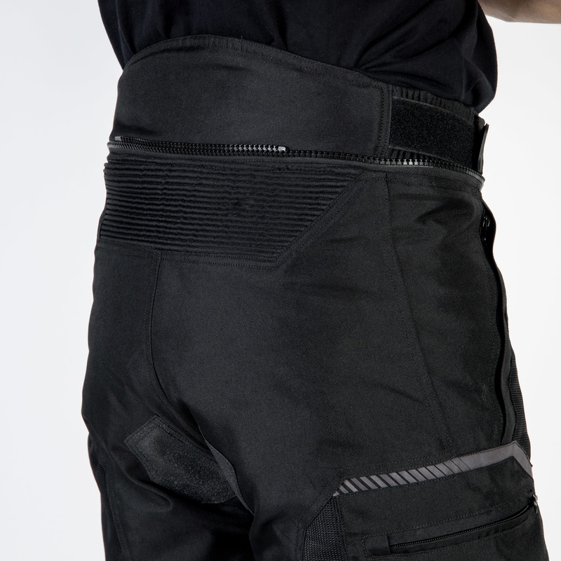 Kalhoty na motorku Ozone Flow černé zkrácené výprodej