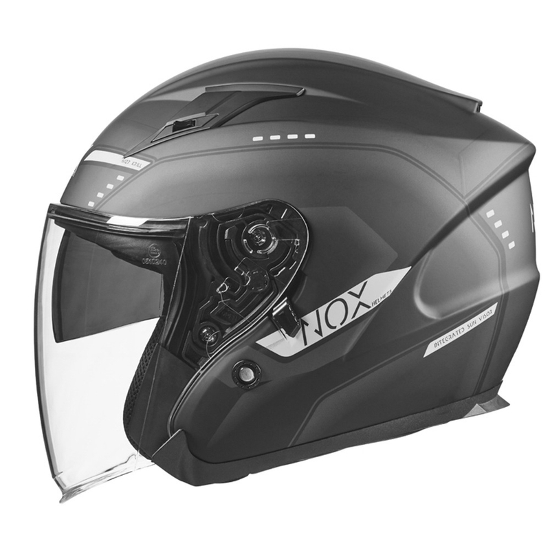 Otevřená přilba na motorku NOX N128 Krill černo-bílá